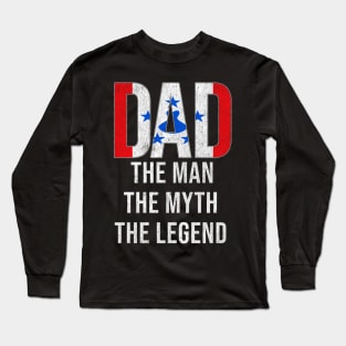 Austral Islander Dad The Man The Myth The Legend - Gift for Austral Islander Dad With Roots From Austral Islander Long Sleeve T-Shirt